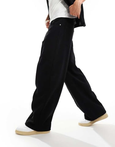 Weekday Astro track trousers in black