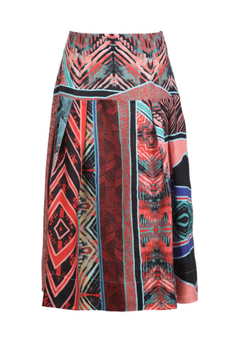 Skirt, Geometric Pattern