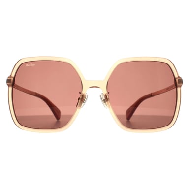 Max Mara Vierkant Dames Glimmend Roze Bruin MM0059-D