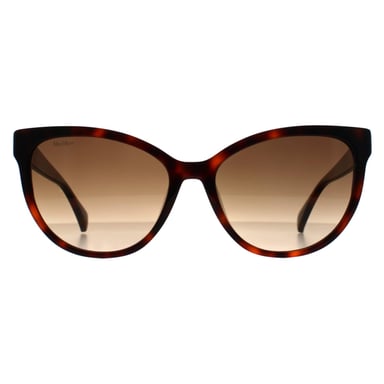 Max Mara Round Womens Dark Havana Brown Gradient MM0058 Logo 13