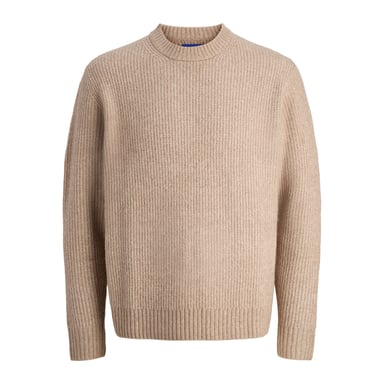Jack & Jones Trui York Ollie Knit Crew Neck Beige