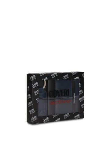 Enrico Coveri Wallet and Keychain Set Men
