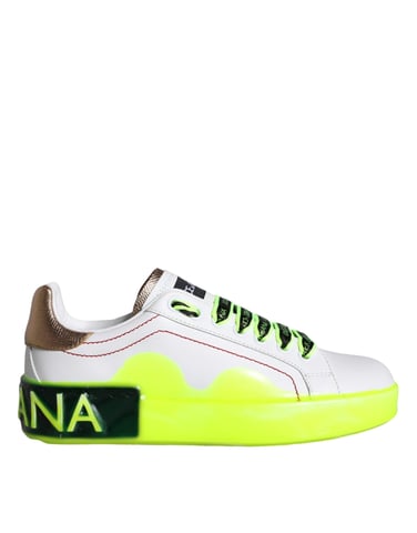 Dolce & Gabbana Vita Läder Portofino Låga Sneakers Skor