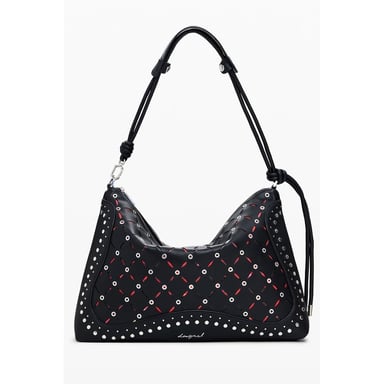 Woven Embellished Handbag