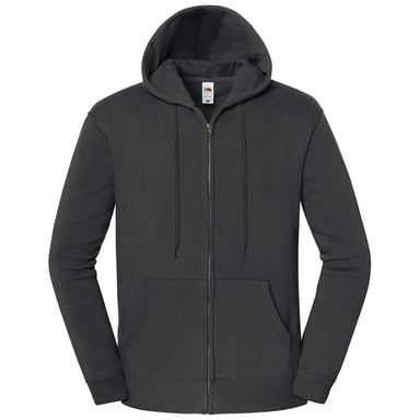 Fruit of the Loom Unisex Adult Iconic Premium Full Zip Hoodie (Light Graphite)