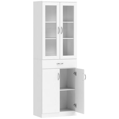 4goodz Keukenkast buffetkast met glazen deur 60 x 35 x 180 cm -