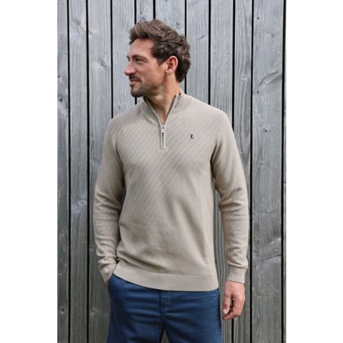Kultivate 2501080802 crossed half zip 194 senaca rock -  heren trui  kultiv