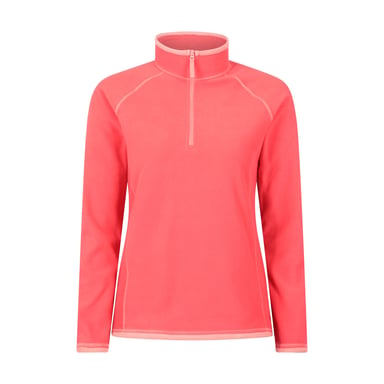 Mountain Warehouse Womens/Ladies Montana Half Zip Fleece Top (Bright Pink)