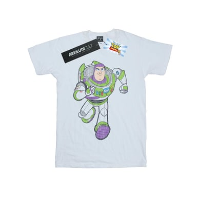 Disney Mens Toy Story 4 Classic Buzz Lightyear T-Shirt (White)