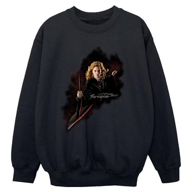 Harry Potter Girls Hermione Fight Like A Girl Sweatshirt (Black)