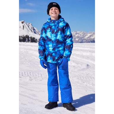 Mountain Warehouse Childrens/Kids Printed Ski Jacket Set (Cobalt)