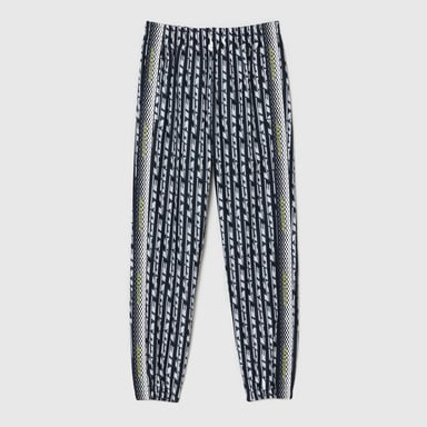 Women's Lacoste Logo Print Joggers in Black