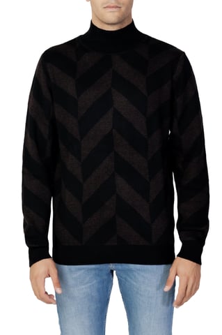 Chevron Mock Neck Sweater