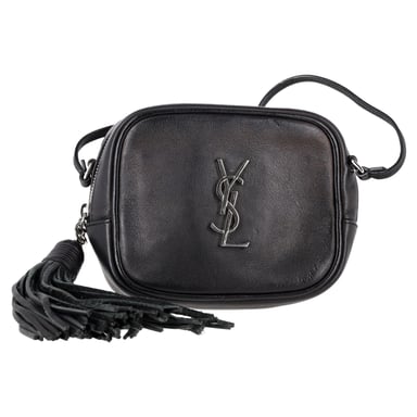 Saint Laurent Blogger Crossbody Bag in Black Leather