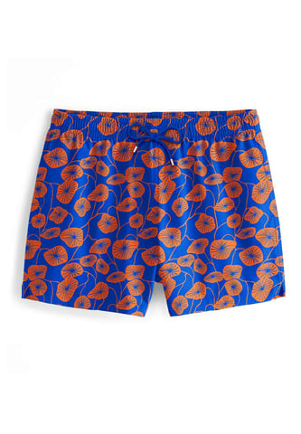 "Flora Blue" Swim Shorts