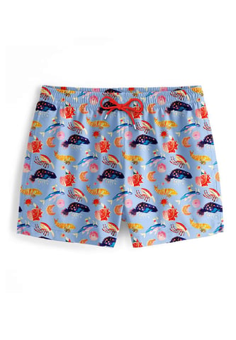 "Sea Animals" Swim Shorts