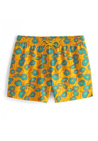 "Flora Yellow" Swim Shorts