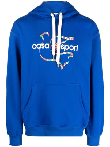 Sportlogotyp Hoodie i Blå