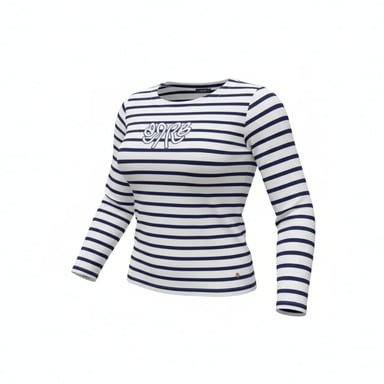 Red Button Terry stripe