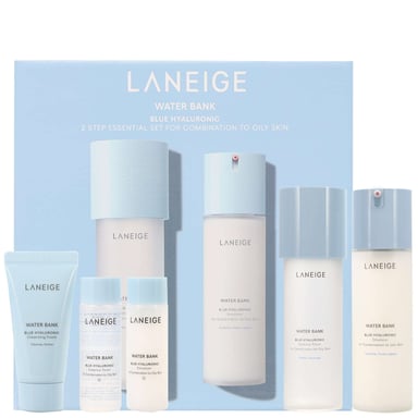 Laneige Water Bank Blue Hyaluronic 2-Step Essential Set for Combination to Oily Skin