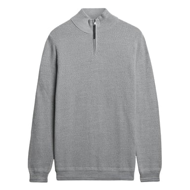 Superdry Cotton Texture Henley Knitted Jumper