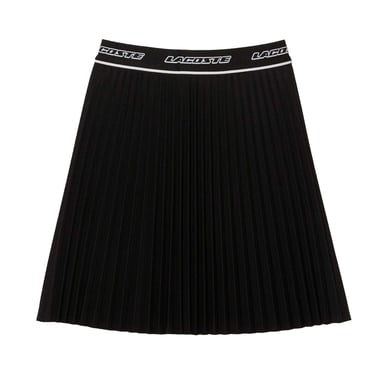 Lacoste Womens/Ladies Pleated Elasticated Waist Skirt (Black)