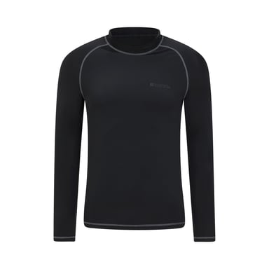 Mountain Warehouse Mens Long-Sleeved Rash Guard (Black)