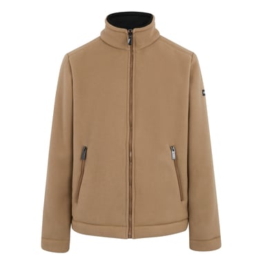 Regatta Mens Garrian II Full Zip Fleece Jacket (Iced Coffee/Black)