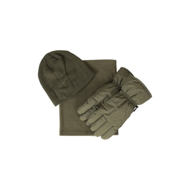 Mountain Warehouse Mens Hat Gloves And Scarf Set (Green)