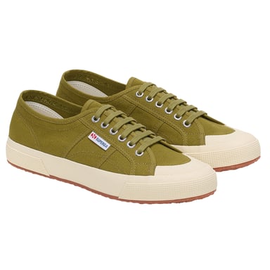 Superga Unisex 2390 Militaire Sportschoenen voor Volwassenen (Militair groen/off wit)