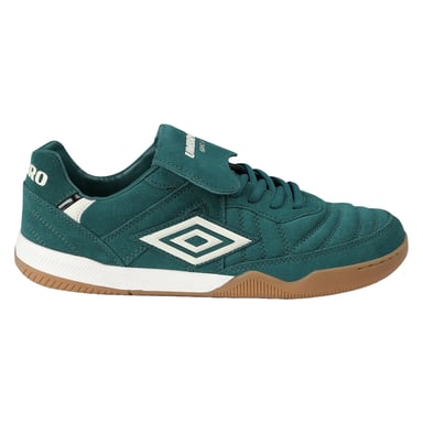 Umbro Mens Speciali Tr Flap Top Suede Trainers (Forest Green/Antique White/Black)