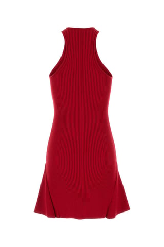 Red Viscose Blend Dress