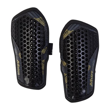 Mitre Heren Pro 2024 Aircell Technology Scheenbeschermerset (Zwart/Goud)