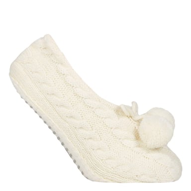 1 Paar Dames Kabelbrei Mocassinschoen Bootie - Warme Zachte Gezellige Binnenpantoffels