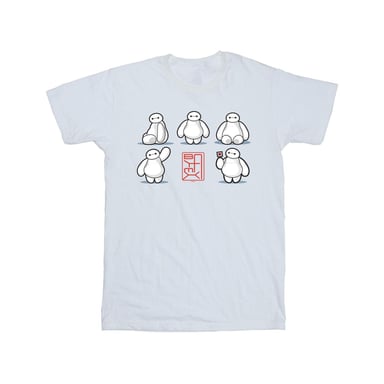 Disney Boys Big Hero 6 Baymax Many Poses T-Shirt (White)