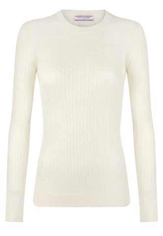 Pullover Cableknit Crewneck Pullover