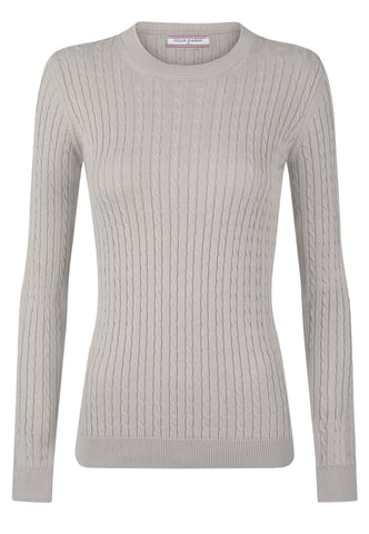 Pullover Cableknit Crewneck Pullover