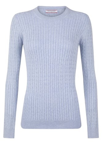 Pullover Cableknit Crewneck Pullover
