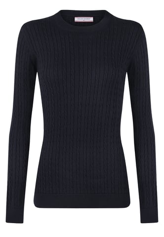 Pullover Cableknit Crewneck Pullover