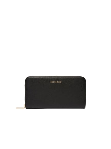 Metallic Soft Wallet Grained Leather