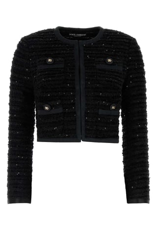 Svart Tweed Blazer