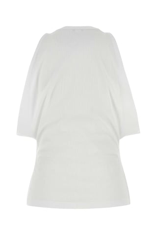 White Stretch Cotton Top
