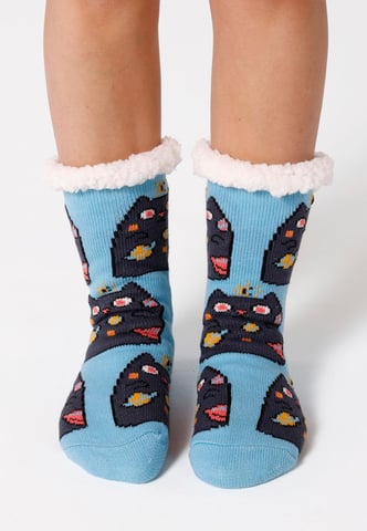 "Space Cat" Sherpa Socks