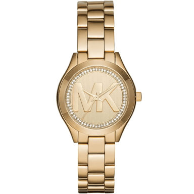 Michael Kors MK3477 Mini Slim Runway 33 mm Gold-Tone Ladies Watch