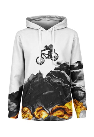 "Paint Pour Biker" Hoodie