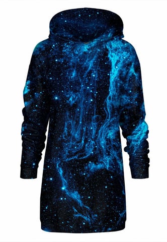 "Cygnus Loop" Oversize Hoodie Dress