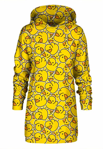 "Rubber Duck" Oversize Hoodie Dress