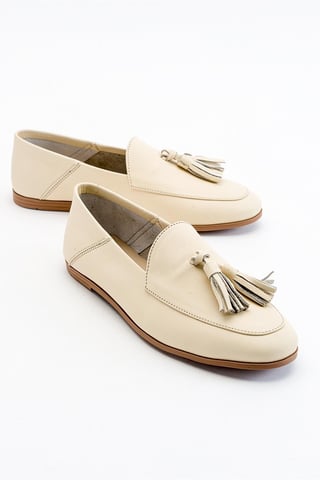 Mona Soft Leather Tassel Loafer Women