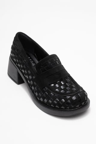 Marlon Woven Block Heel Loafer Women