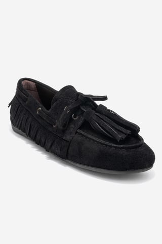 Fenora Leather Tassel Loafer Women